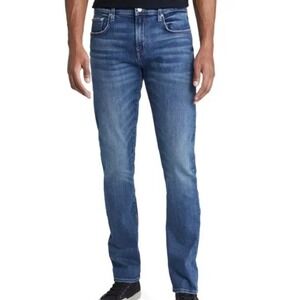 EDWIN MADDOX SLIM JEANS - Men's Size 38 X 33 - DARK BLUE DENIM - STRETCH - NEW!!
